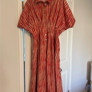 The Tobie button-front shirt dress